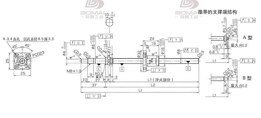 KURODA GP081FDS-AAFR-0170B-C3S 黑田精工丝杆哪里能买到